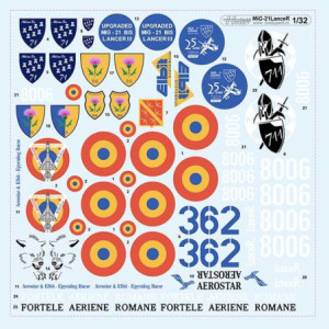 Decal 1/32 MiG-21 LanceR