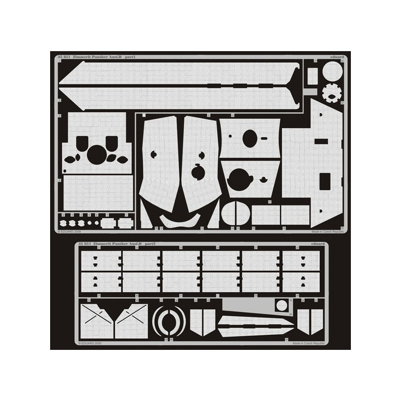 Photoetched set Zimmerit Panther Ausf.D (ICM)