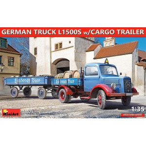German Truck L1500S w/Cargo Trailer