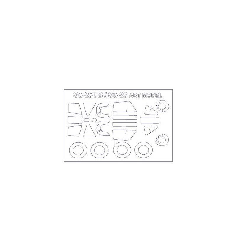 Masca Su-25U / Su-28 +wheels masks  (ART model)