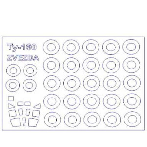 Masca Tu-160 + wheels masks  (Zvezda)
