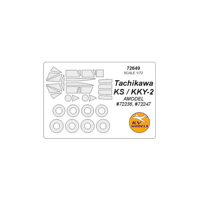 Masca Tachikawa KS / KKY-2 + wheels masks  (Amodel)