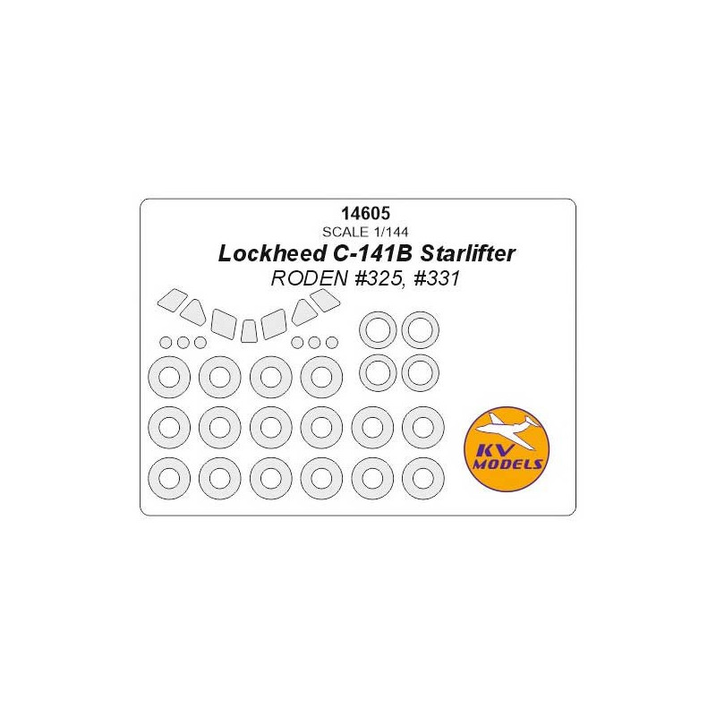 Masca C-141B Starlifter + wheels masks  (Roden)