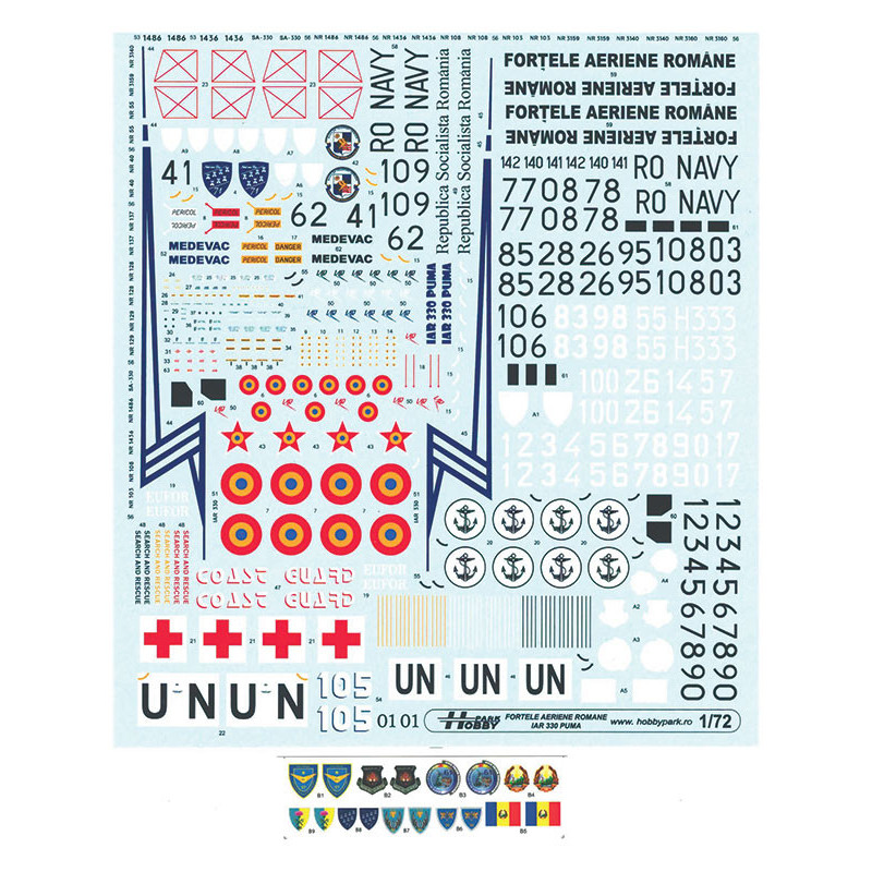 Decal 1/72 IAR 330 PUMA