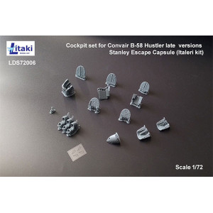 Cockpit set for Convair B-58 Hustler LATE versions Stanley Escape Capsule