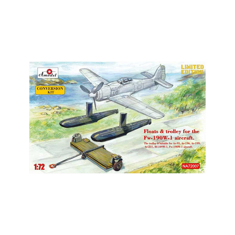 Floats & Trolley for Fw-190 W-1 Aircraft